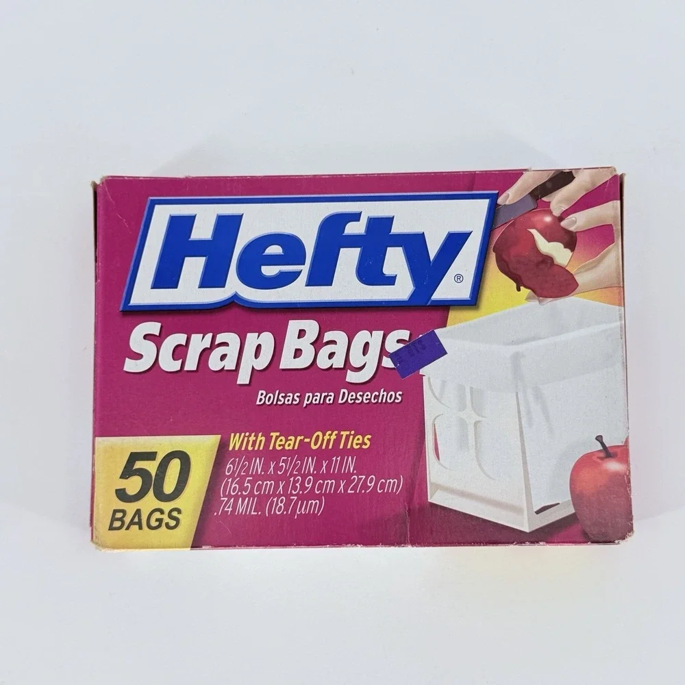 Hefty Scrap Bags Kitchen Trash Bags Lot 2 Boxes 78 Bags‎ READ